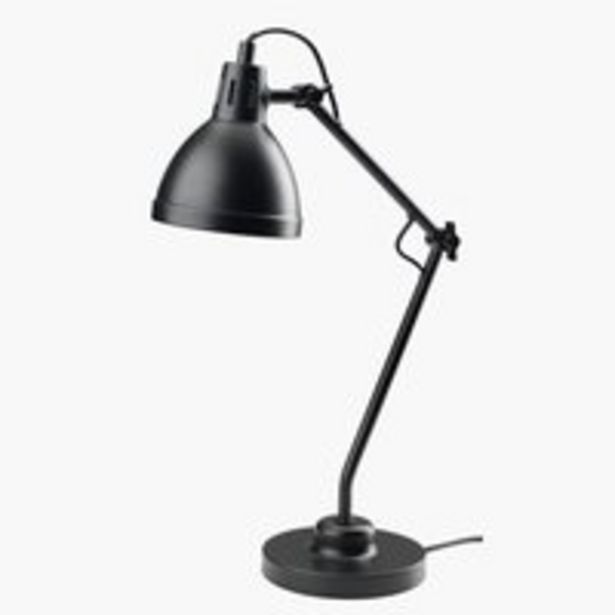 Lampe de table PATRIK Ø14xH45cm noirRemise 39% offre à 15€