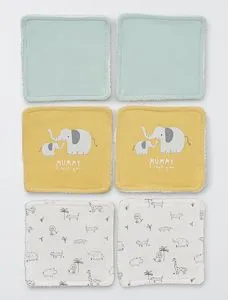 Lot de 6 lingettes lavables offre à 7,2€ sur Kiabi