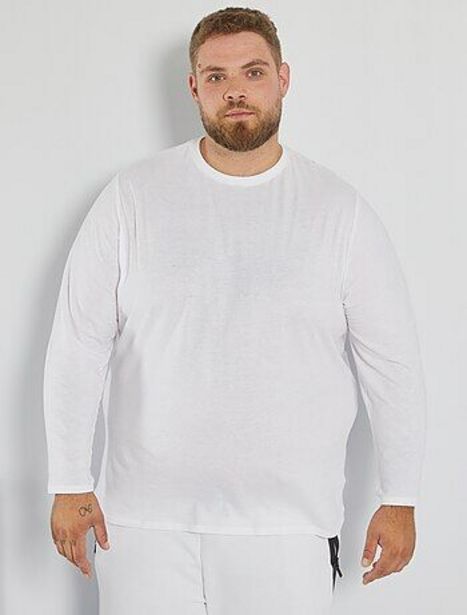 T-shirt en maille jersey pur coton offre à 8€ sur Kiabi