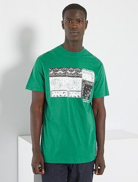 T-shirt en maille jersey avec imprimé offre à 9€ sur Kiabi