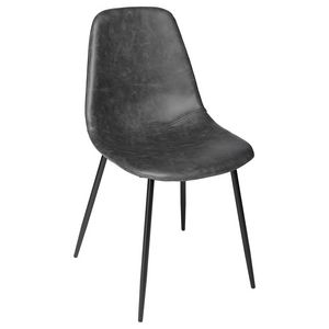 Chaise style industriel métal et assise grise VLAD... offre à 49,99€ sur Centrakor