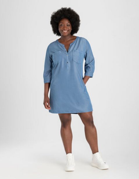 Robe chemisier - Viscose mélangée