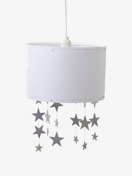 Abat-jour étoiles à suspendre Pluie d'étoiles - blanc/gris offre à 10,79€
