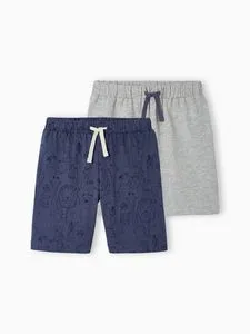 Lot de 2 shorts de pyjama garcon - marine offre à 9,99€ sur Vertbaudet