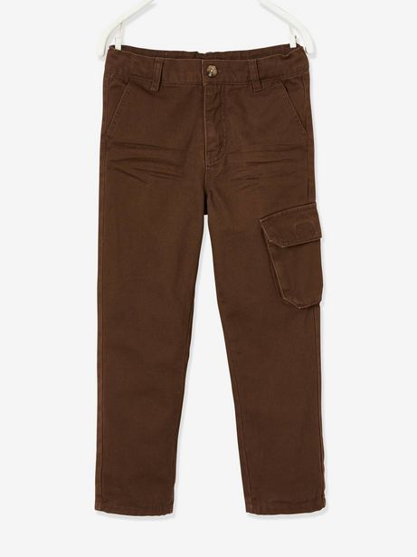Pantalon cargo doublé garçon - marron offre à 11,99€