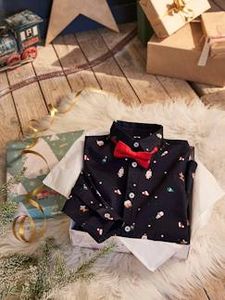 Coffret de Noël chemise imprimée et noeud papillon garçon -... offre à 14,99€ sur Vertbaudet