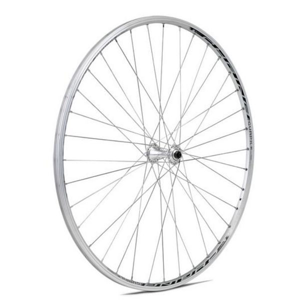 ROUE AVANT RIGIDA CHRINA ARGENT AVEC BLOCAGE ALUMINIUM