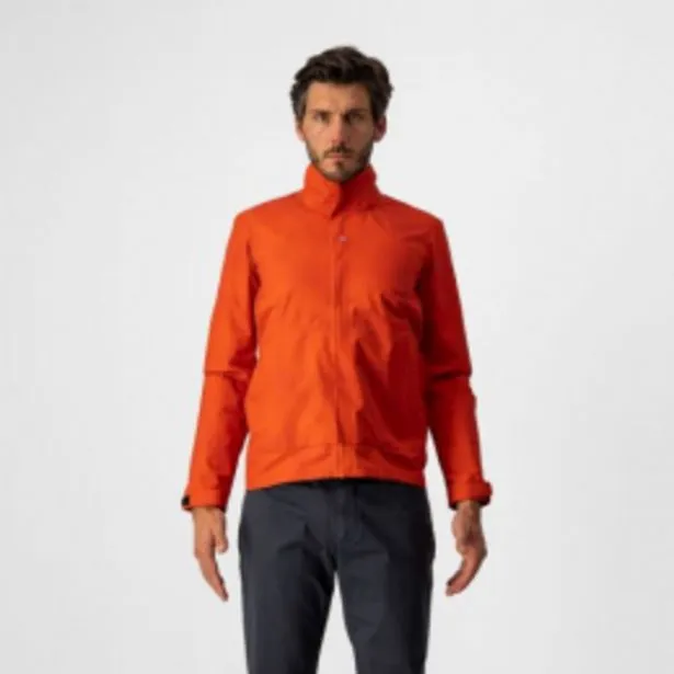 castelli commuter reflex jacket fiery red taille  xl