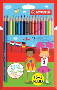 18 crayons de couleur STABILO color offre à 2,09€ sur Cultura