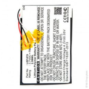 NX - Batterie liseuse, e-book 3.7V 700mAh offre à 14,43€ sur 1001 piles
