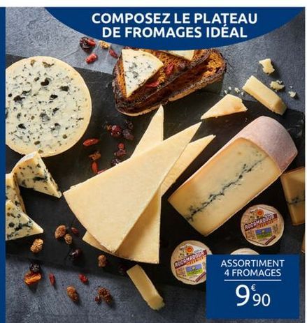 Plateau de fromages  offre à 