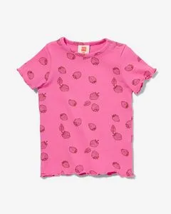 T-shirt bébé côtes rose offre à 5,5€ sur Hema