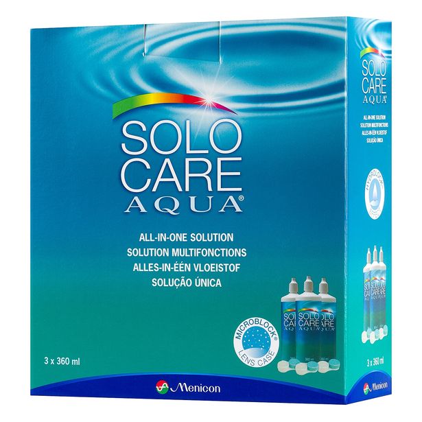 Solocare Aqua 3x360ml offre à 22,01€ sur E.Leclerc Optique