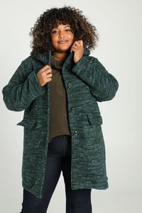 Manteau rayé court en laine offre à 119,99€ sur Paprika
