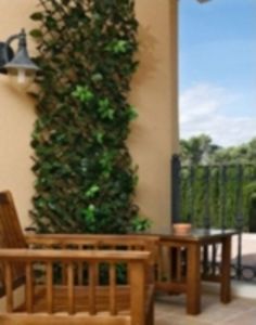 Treillis Extensible Osier Naturel Avec Feuilles De Lierre| Dimensions 1X2 M offre à 20,34€ sur E.Leclerc Brico