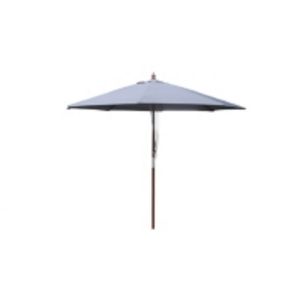 NAPOLI - Parasol en bois rond Ø 2,7 m toile grise offre à 84,9€ sur E.Leclerc Brico