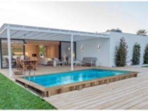 Piscine bois rectangle " Tobago "- 6.20 x 3.00 x 1.31 m offre à 4499€ sur E.Leclerc Brico