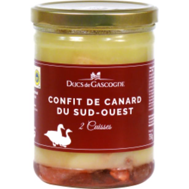 Confit de canard du Sud-Ouest (2 cuisses) offre à 21,45€ sur Ducs de Gascogne