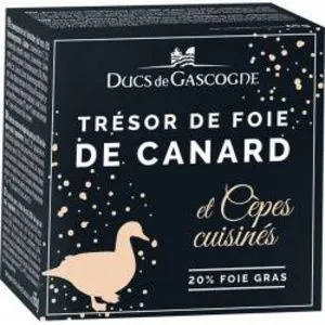 Trésor de foie gras de canard et cèpes cuisinés (20% foie gras) offre à 6,95€ sur Ducs de Gascogne