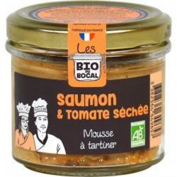 Mousse à tartiner, Saumon & tomates séchées bio offre à 3,55€ sur Ducs de Gascogne