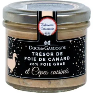 Trésor de foie gras de canard et cèpes cuisinés (20% foie gras) offre à 8,95€ sur Ducs de Gascogne