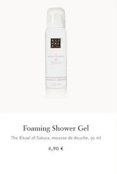 foaming shower gel the ritual of sakura, mousse de douche, so ml  4,90 