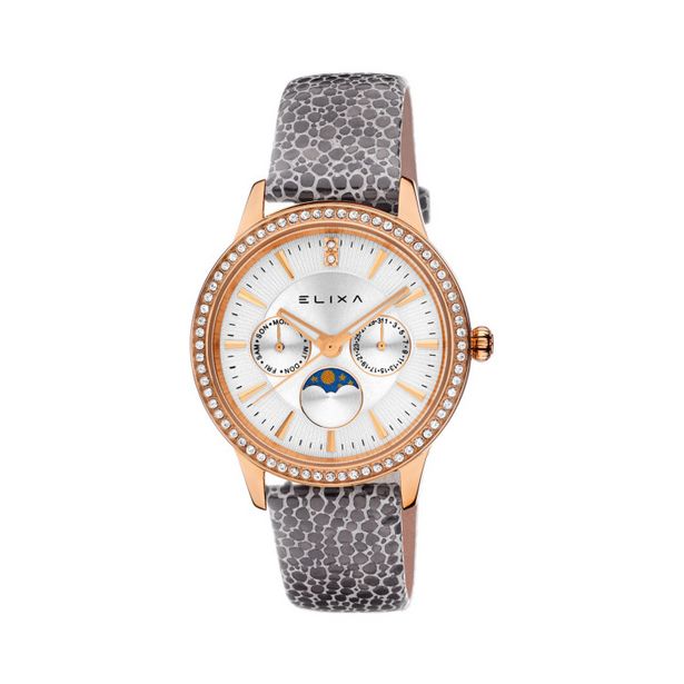 Montre elixa beauty dame bracelet cuir léopard gris... offre à 146,3€ sur Eric Duny