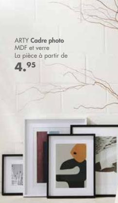 ARTY Cadre photo MDF et verre La pièce à partir de  4.95