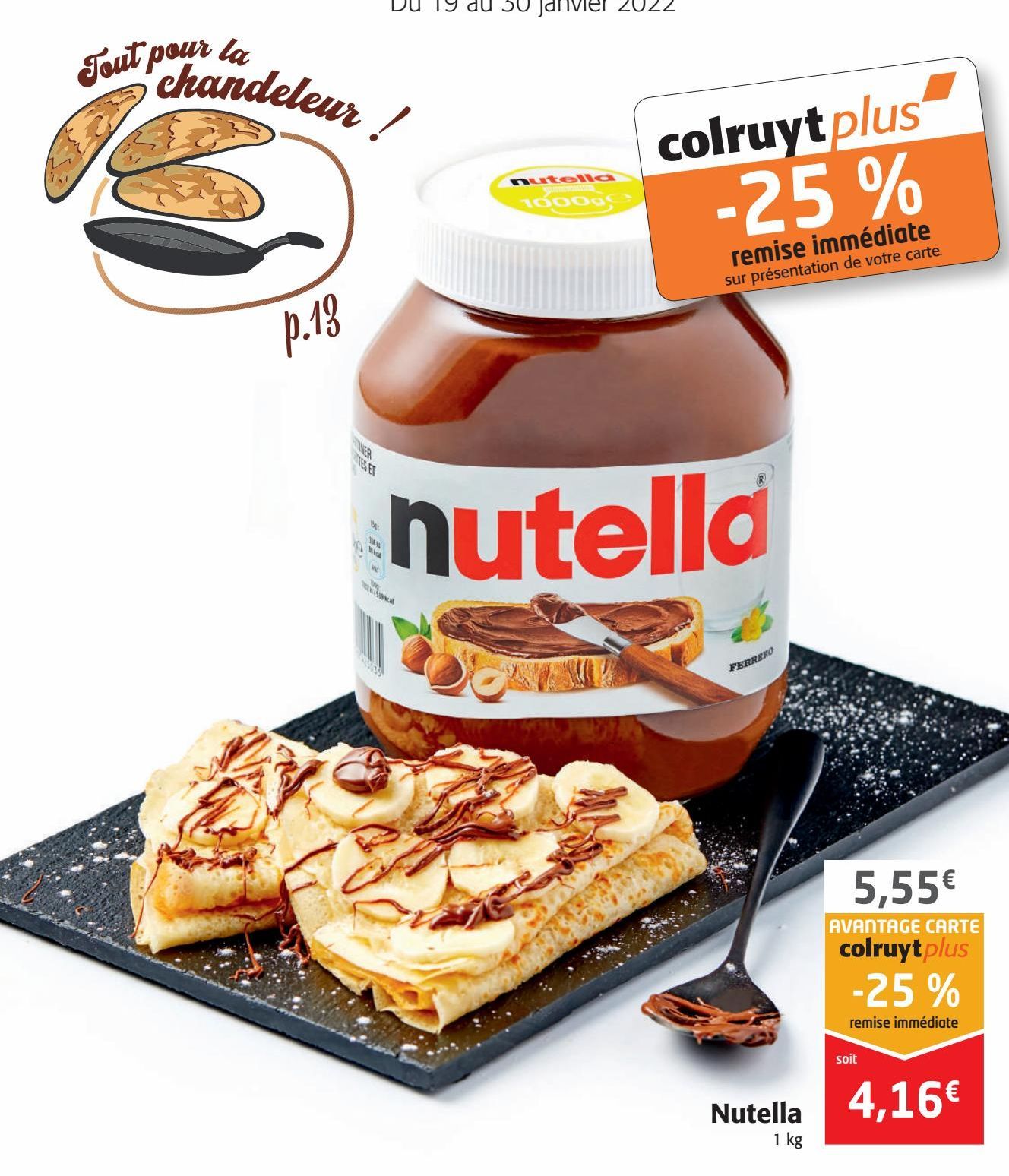 Nutella offre à 5,55€