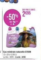 SOUT PAR 2 LUNTE  2095  -50% 12"  evian