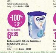 -100%  #3  Gallia  SONT MINTE  689
