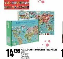 1499  99 puzle carte du monde 1000 peces  carton 3x48 cm po  249871
