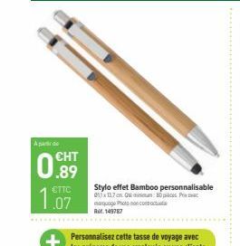 Apande  ???  0.89  1.07  ETTC  Stylo effet Bamboo personnalisable in Pa  Photo Rt. 149787
