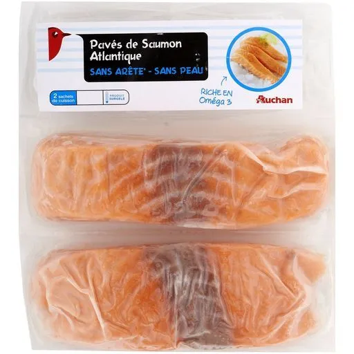 pavés de saumon atlantique surgelés auchan