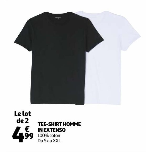 TEE-SHIRT HOMME IN EXTENSO