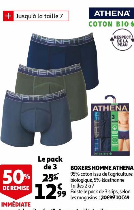 BOXERS HOMME ATHENA