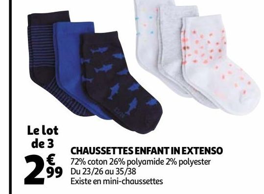 CHAUSSETTES ENFANT IN EXTENSO