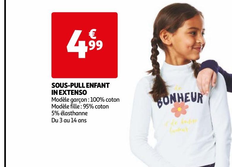 SOUS-PULL ENFANT IN EXTENSO