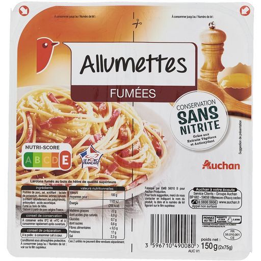 allumettes auchan