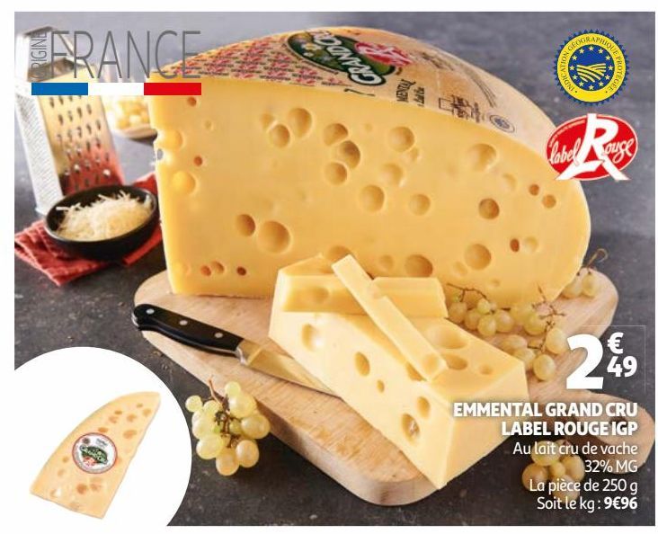 emmental grand cru label rouge IGP