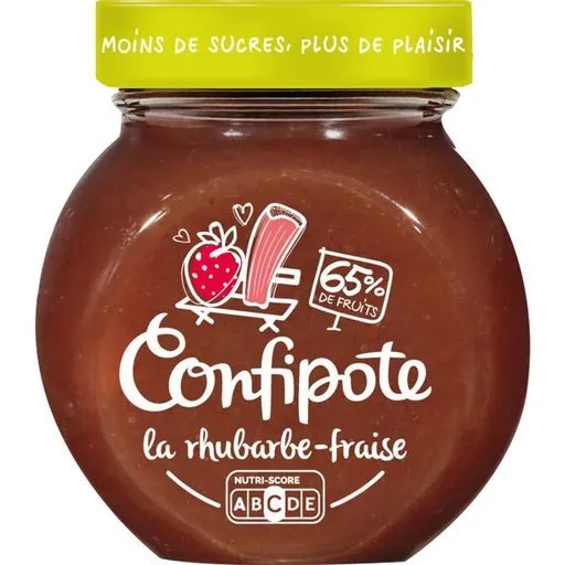 confipote fraise-rhubarbe materne
