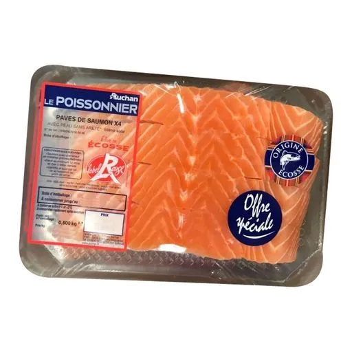 2 paves de saumon atlantique label rouge