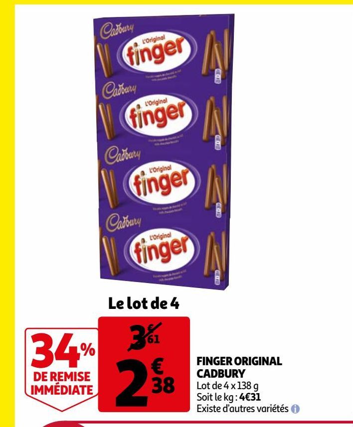 Finger original Cadbury