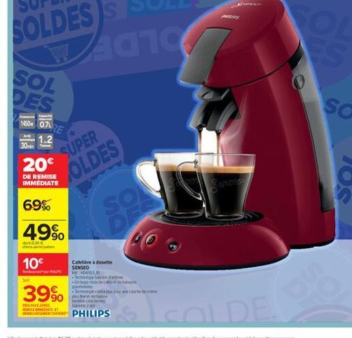 Para  SOL  DES  1450 07  PRE  Are  1.2  30min  20  SUPER  OLDES  DE REMISE IMMEDIATE  ??????  69%  OD  49%.  ????-?????  10  Cafetiere a doute SENSEO . Unesco de  39%.  e courier  Done  PORTA  SEM  ICOL DE  cea PHILIPS