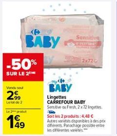 lingettes Carrefour