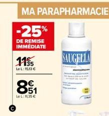 MA PARAPHARMACIE -25%  DE REMISE IMMEDIATE  1155  SAUGELLA  LOL:15136    WLO  00  LoL: 135