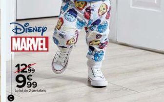 Disney MARVEL  1289 999  Le lot 2 pantalons