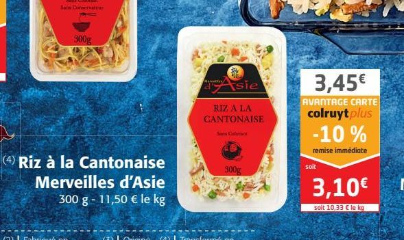 RIZ A LA CANTONAISE MERVEILLES D'ASIE