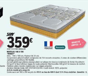 599  359  CUANTITA LINAITÉE :