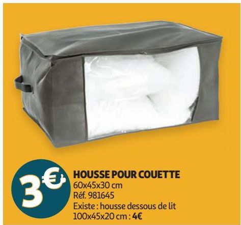 HOUSSE POUR COUETTE offre à 3€